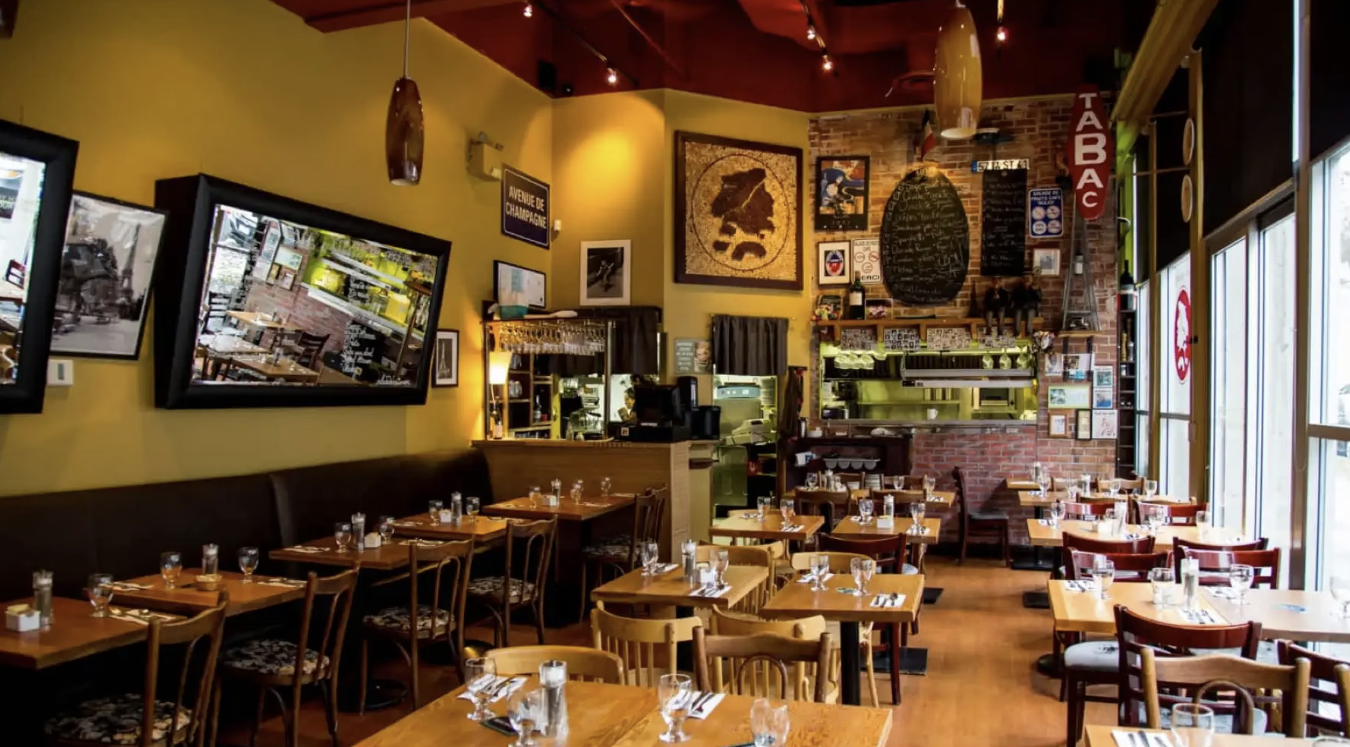 Cafe interior ambiance